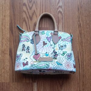 Disney Sketch Zip Satchel Dooney And Bourke